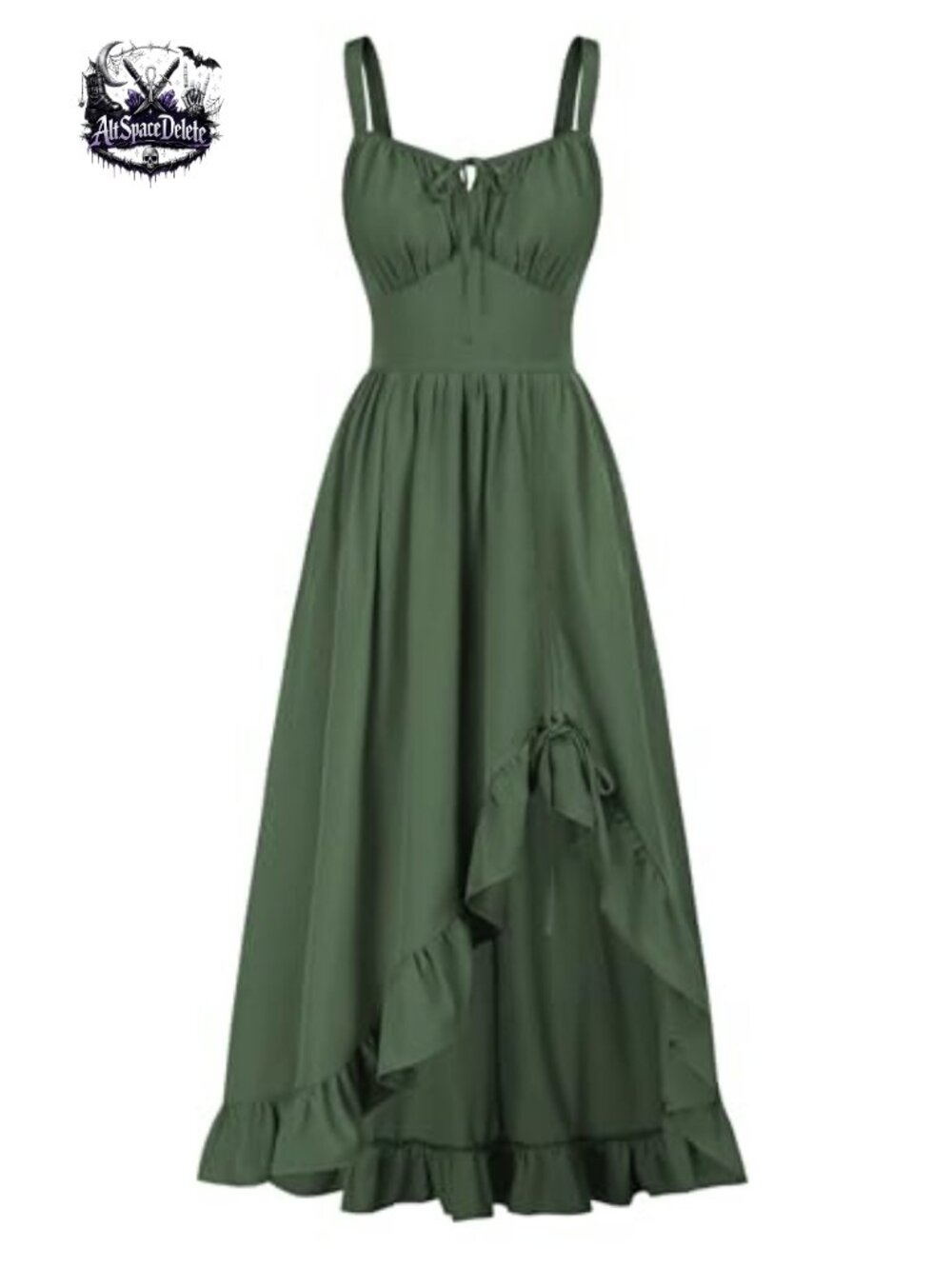 Corset Dress Renaissance Flowy High Low Sundress Gothic